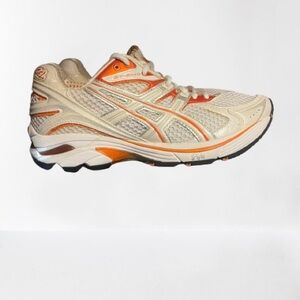 Asics Athletic Shoes in Cream and Orange